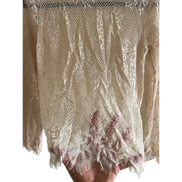 H&M Sheer Floral Lace Top - Picture 8 of 16